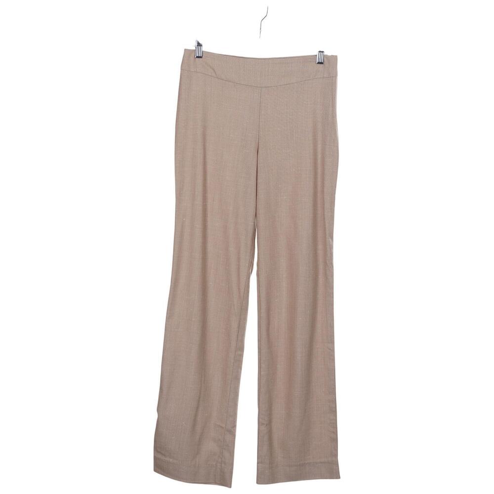 ESCADA Dress Pants 36 Beige Wool Silk Blend Straight Bootcut Casual Office